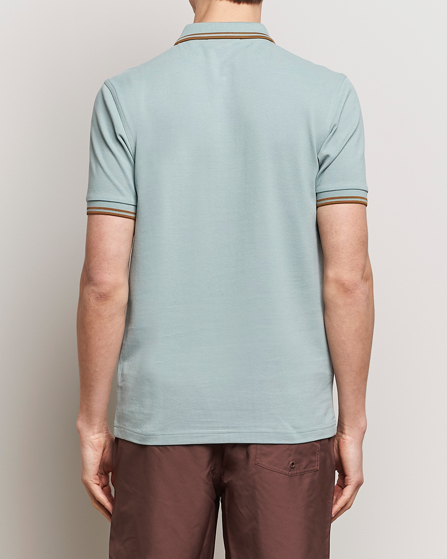 Herr | Pikéer | Fred Perry | Twin Tipped Polo Shirt Silver Blue