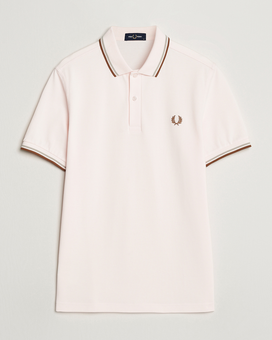 Herr |  | Fred Perry | Twin Tipped Polo Shirt Silky Peach
