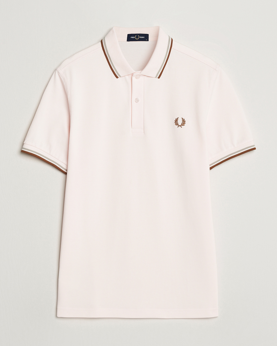 Herr | Pikéer | Fred Perry | Twin Tipped Polo Shirt Silky Peach