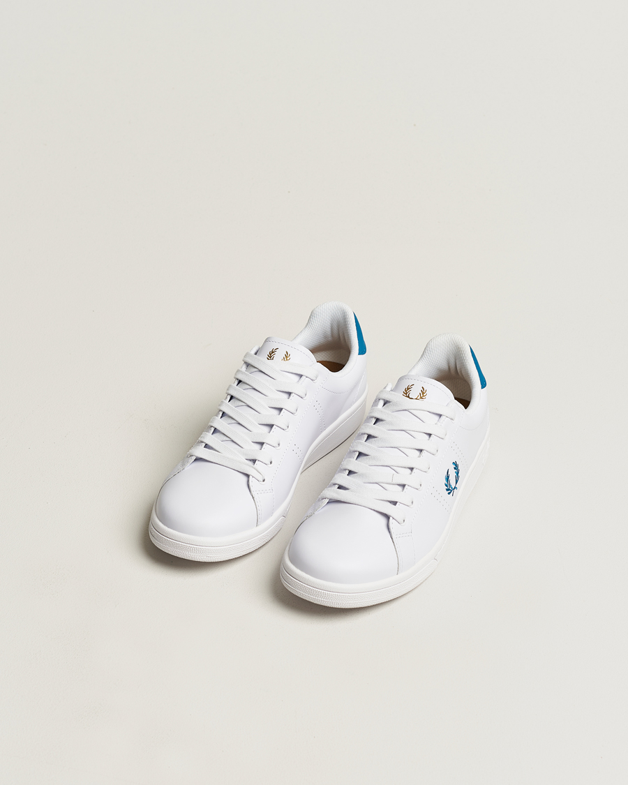 Herr | Best of British | Fred Perry | B721 Leather Sneaker White
