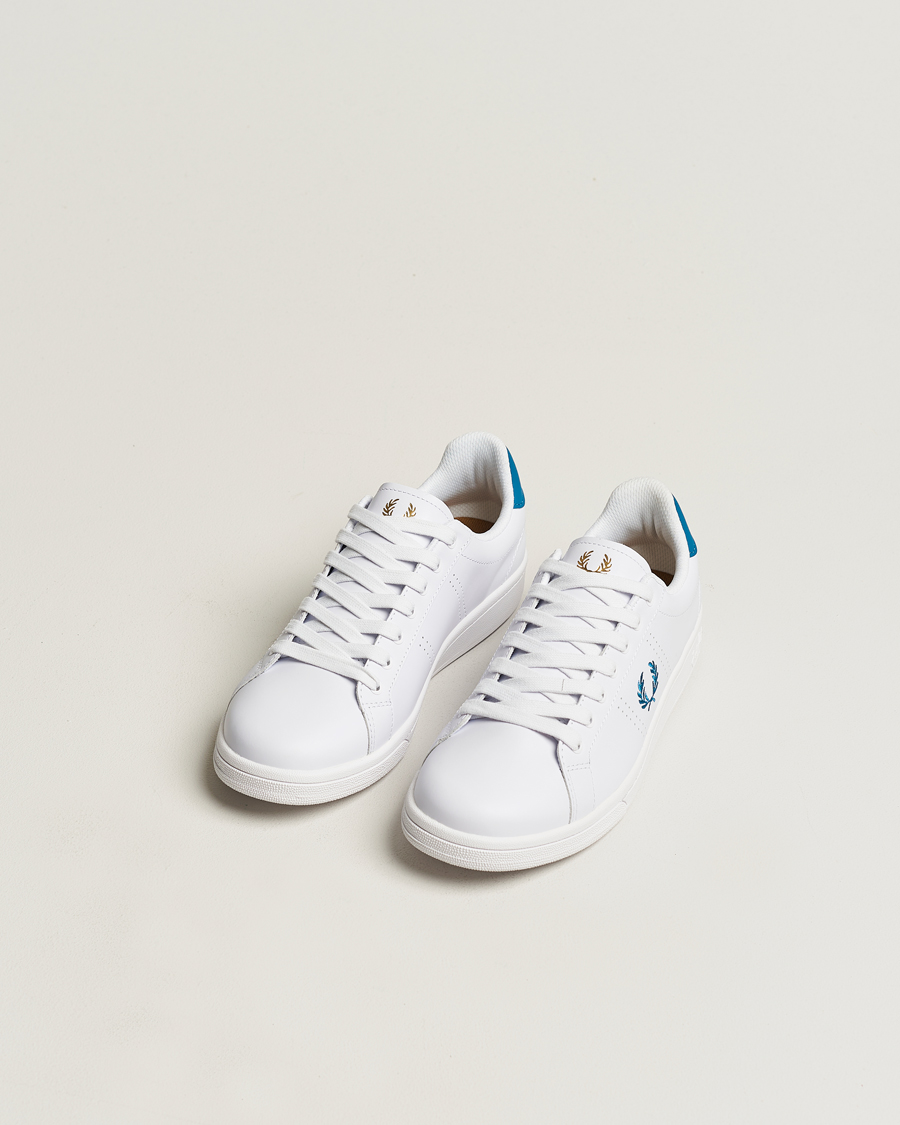 Herr | Senast inkommet | Fred Perry | B721 Leather Sneaker White