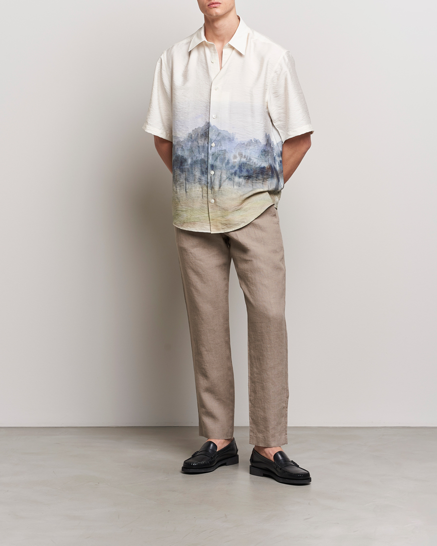 Herr | Byxor | NN07 | Theo Linen Trousers Greige