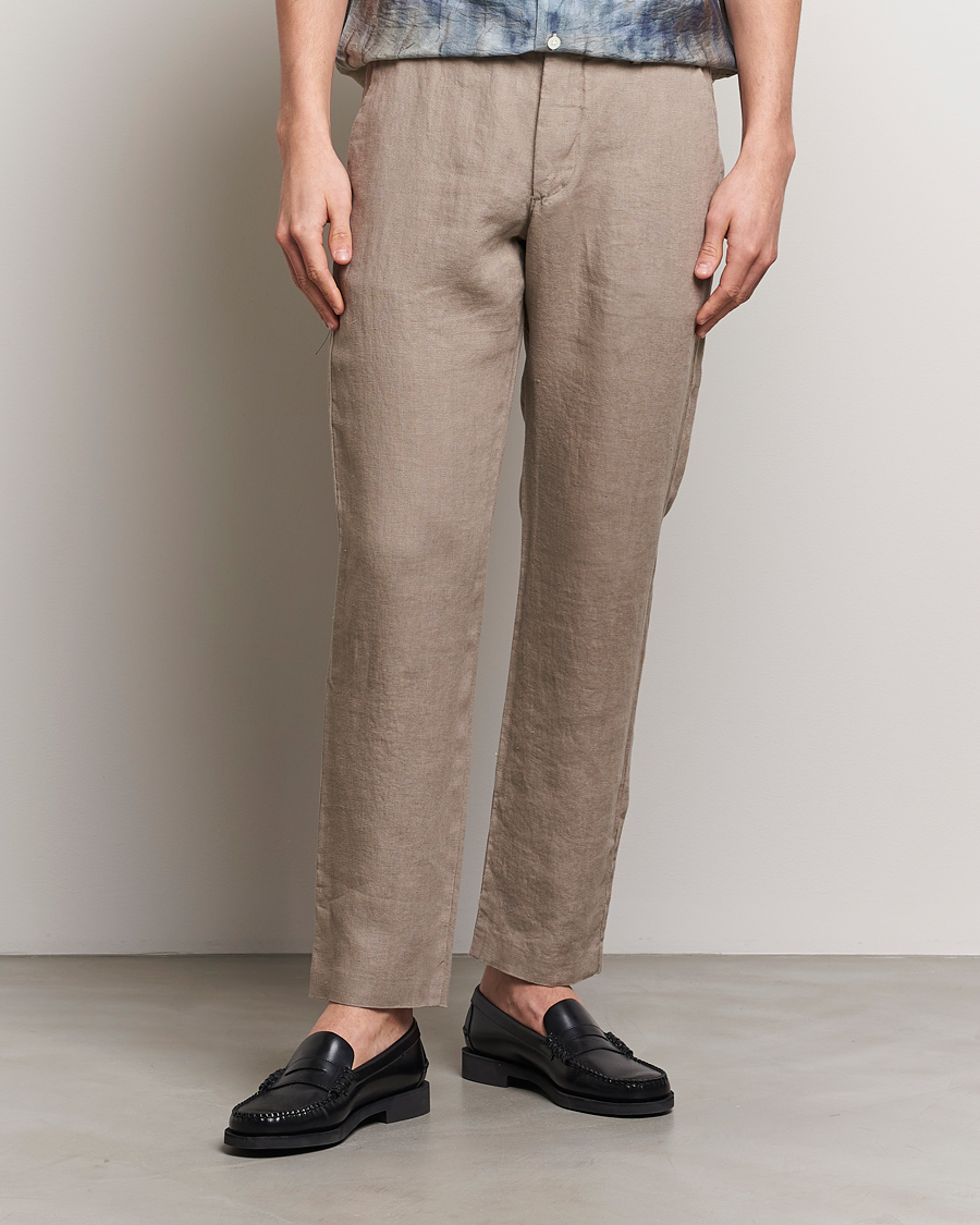 Herr | Kläder | NN07 | Theo Linen Trousers Greige