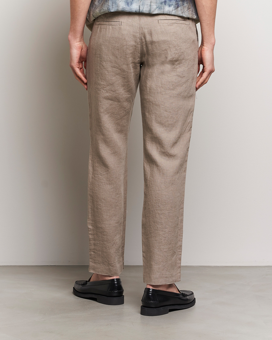 Herr | Byxor | NN07 | Theo Linen Trousers Greige