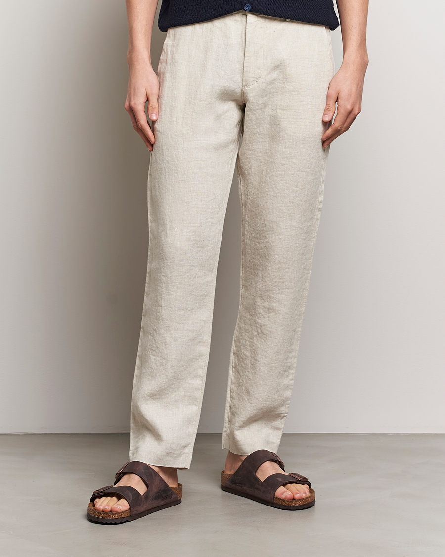 Herr | Senast inkommet | NN07 | Theo Linen Trousers Oat