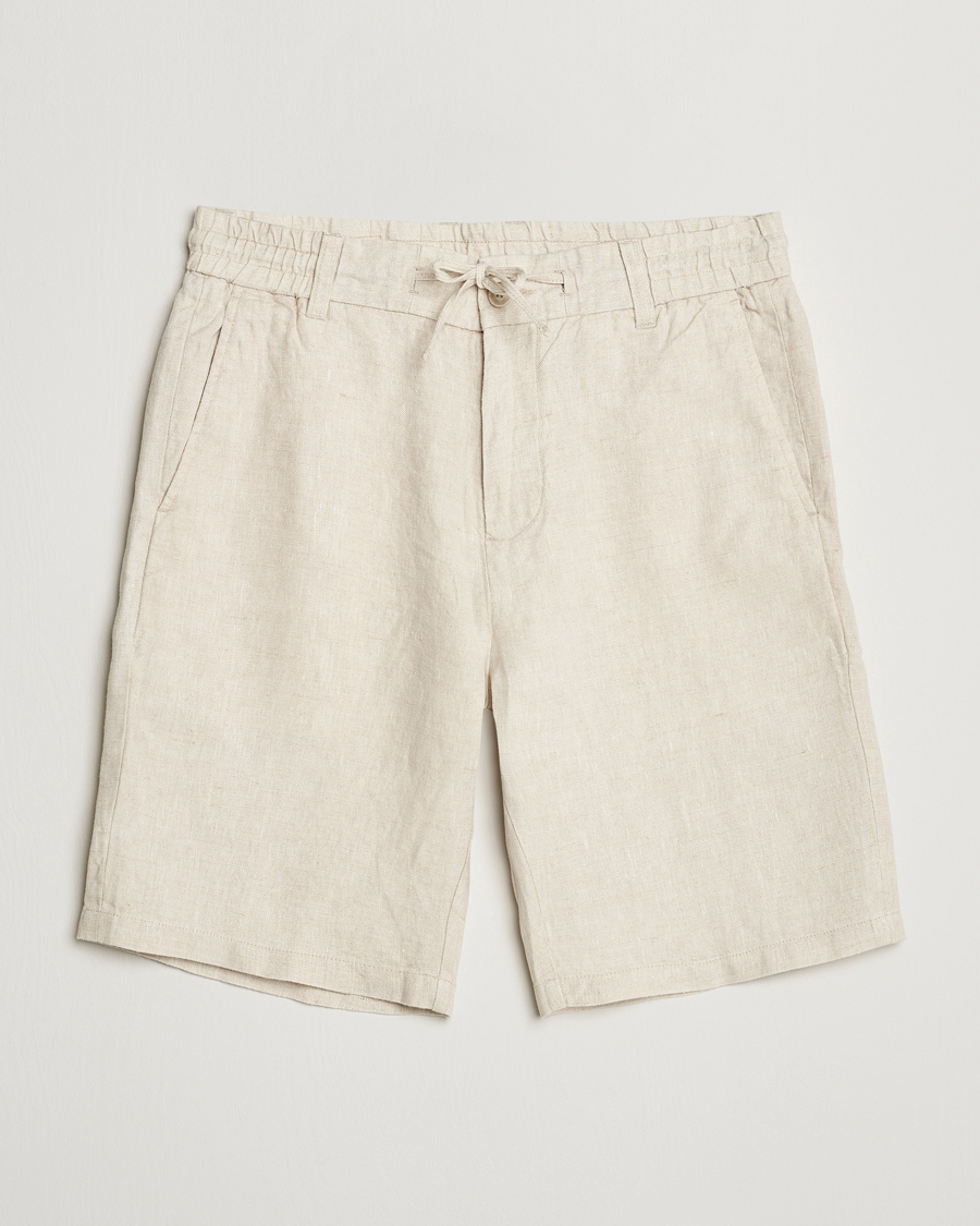 Herr | Shorts | NN07 | Seb Linen Drawstring Shorts Oat