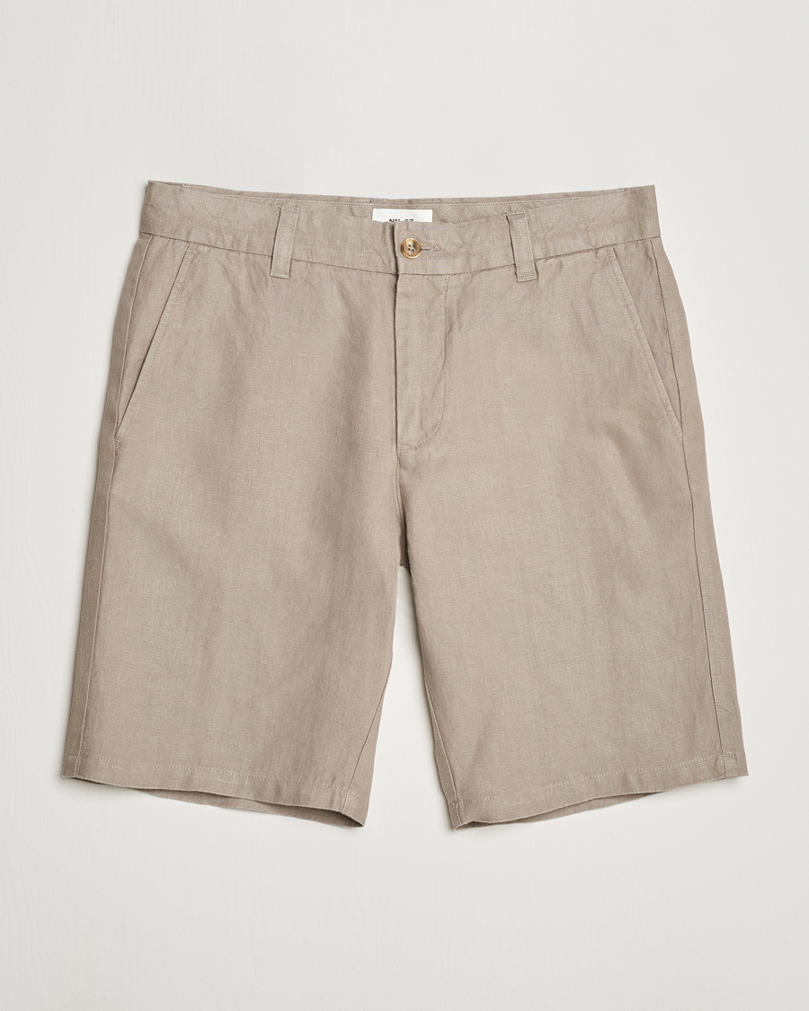 Herr | Shorts | NN07 | Crown Linen Shorts Greige