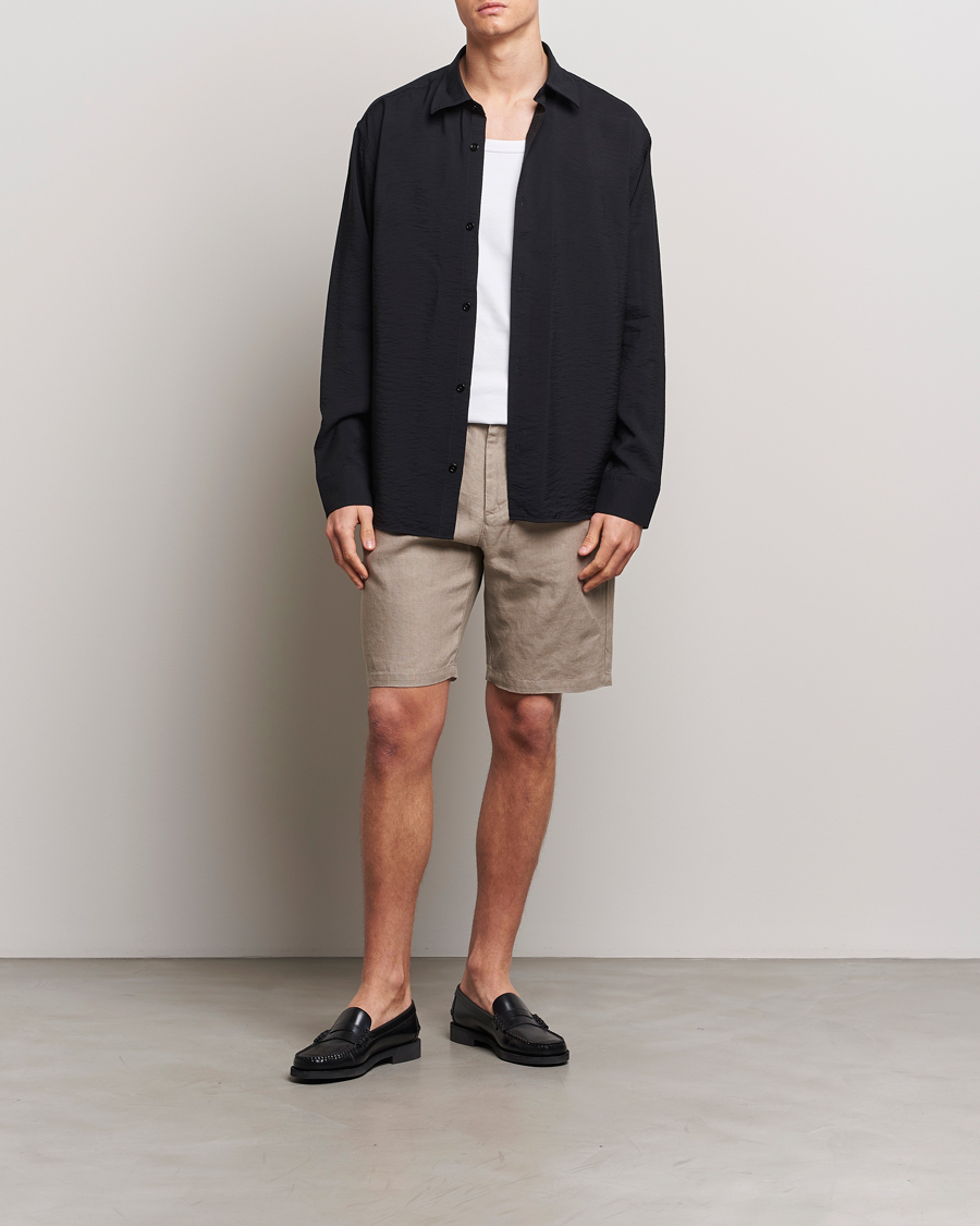 Herr | Shorts | NN07 | Crown Linen Shorts Greige
