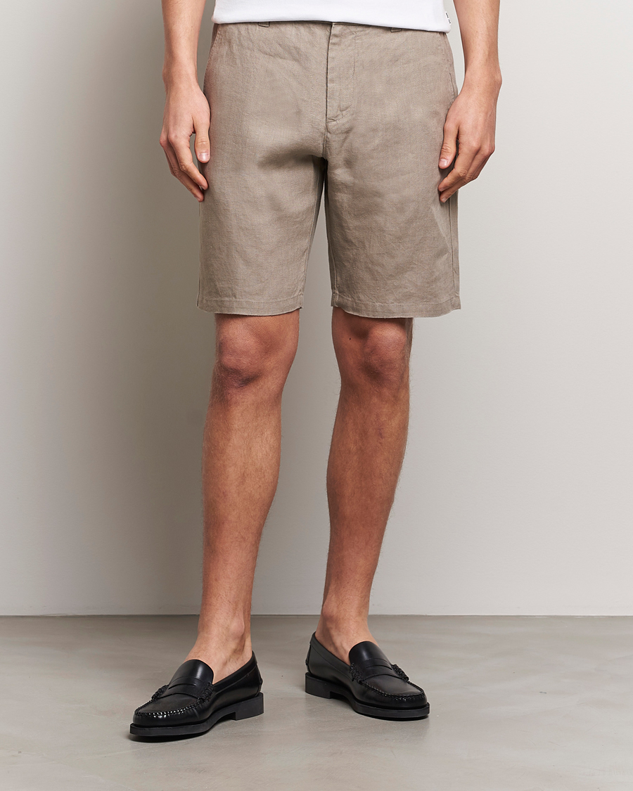 Herr | Avdelningar | NN07 | Crown Linen Shorts Greige