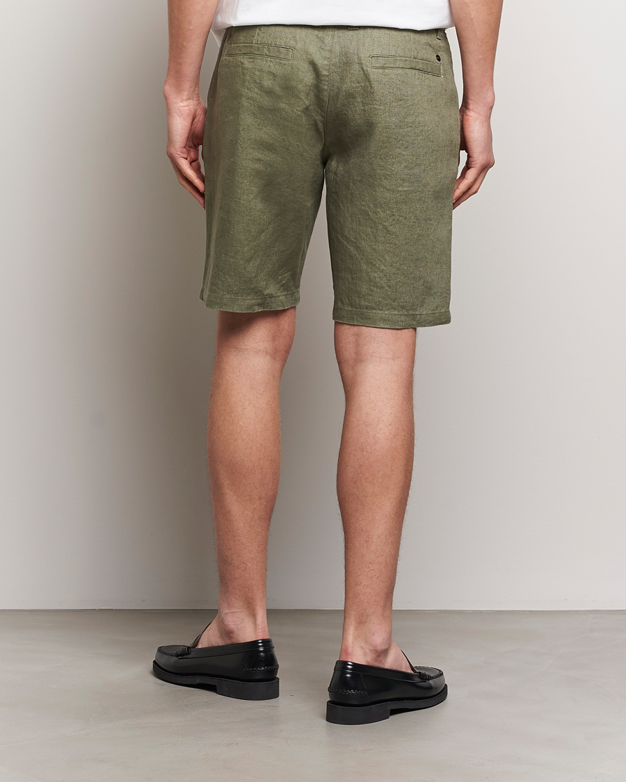 Herr | Shorts | NN07 | Crown Linen Shorts Lichten Green