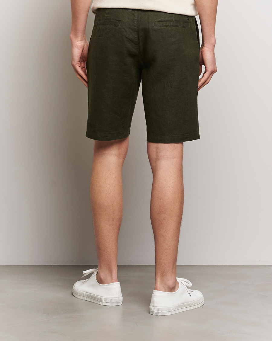 Herr | Shorts | NN07 | Crown Linen Shorts Rosin Green
