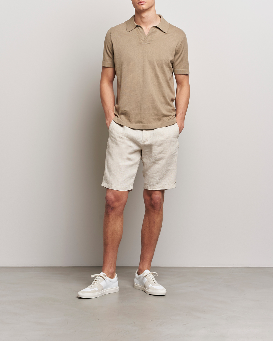 Herr | Shorts | NN07 | Crown Linen Shorts Oat