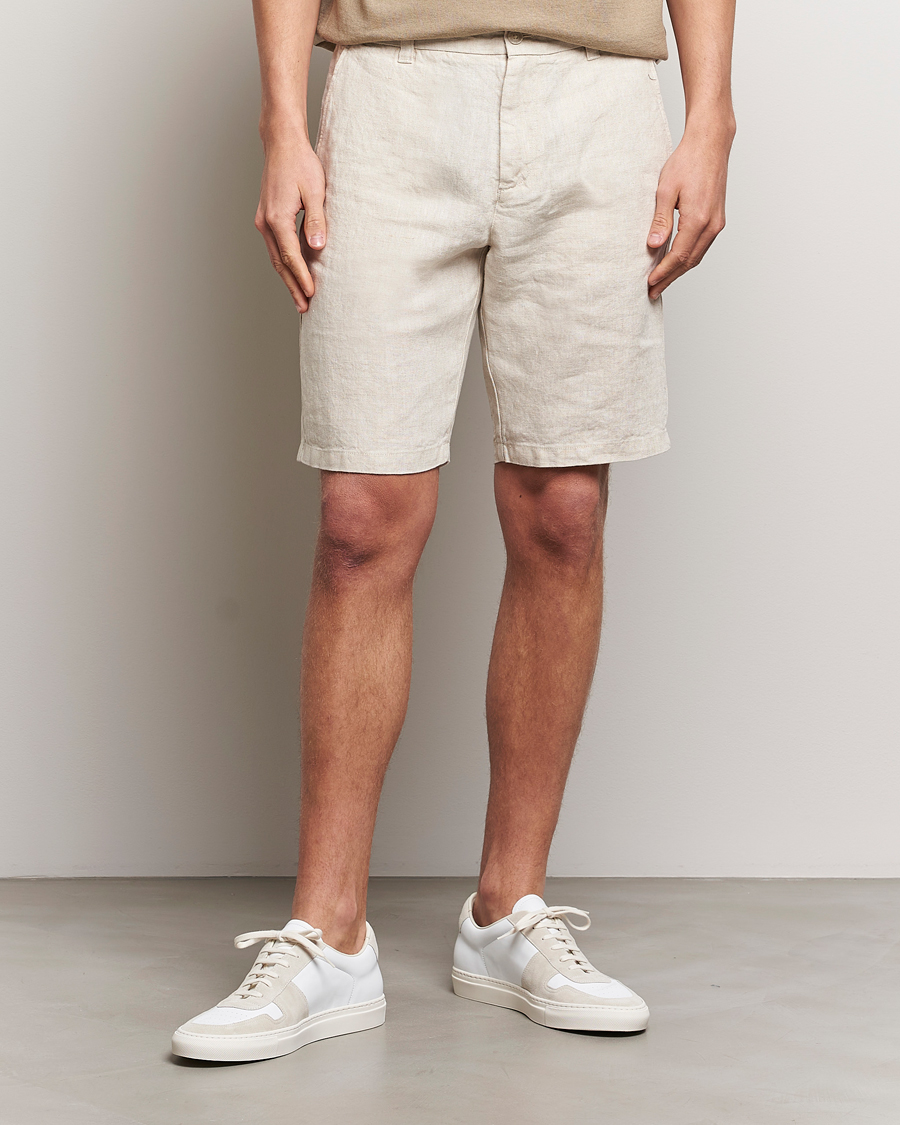 Herr | Linneshorts | NN07 | Crown Linen Shorts Oat