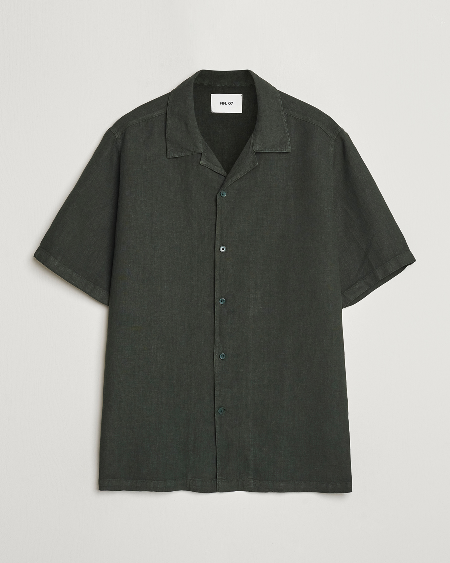 Herr |  | NN07 | Julio Linen Resort Shirt Rosin Green