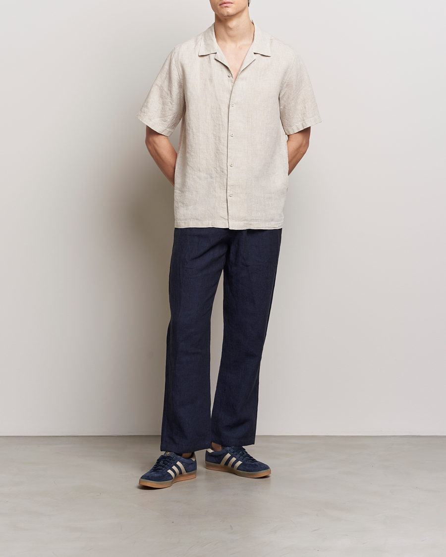 Herr | Skjortor | NN07 | Julio Linen Resort Shirt Oat