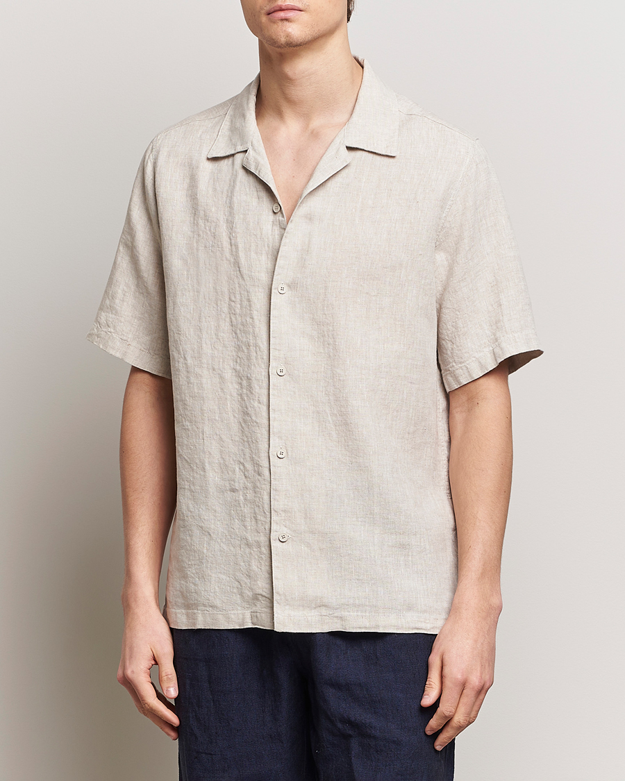 Herr |  | NN07 | Julio Linen Resort Shirt Oat