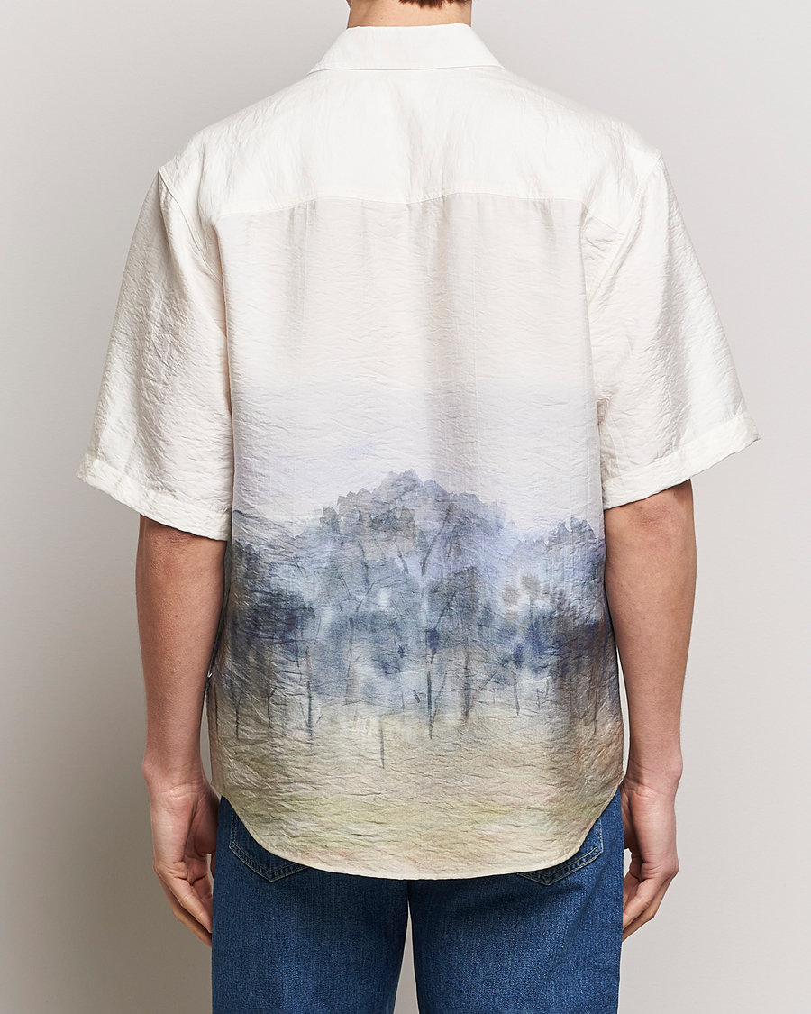 Herr | Skjortor | NN07 | Quinsy Printed Short Sleeve Shirt White Multi