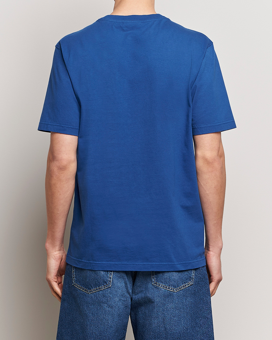 Herr | T-Shirts | NN07 | Adam Printed Crew Neck T-Shirt Blue Quartz