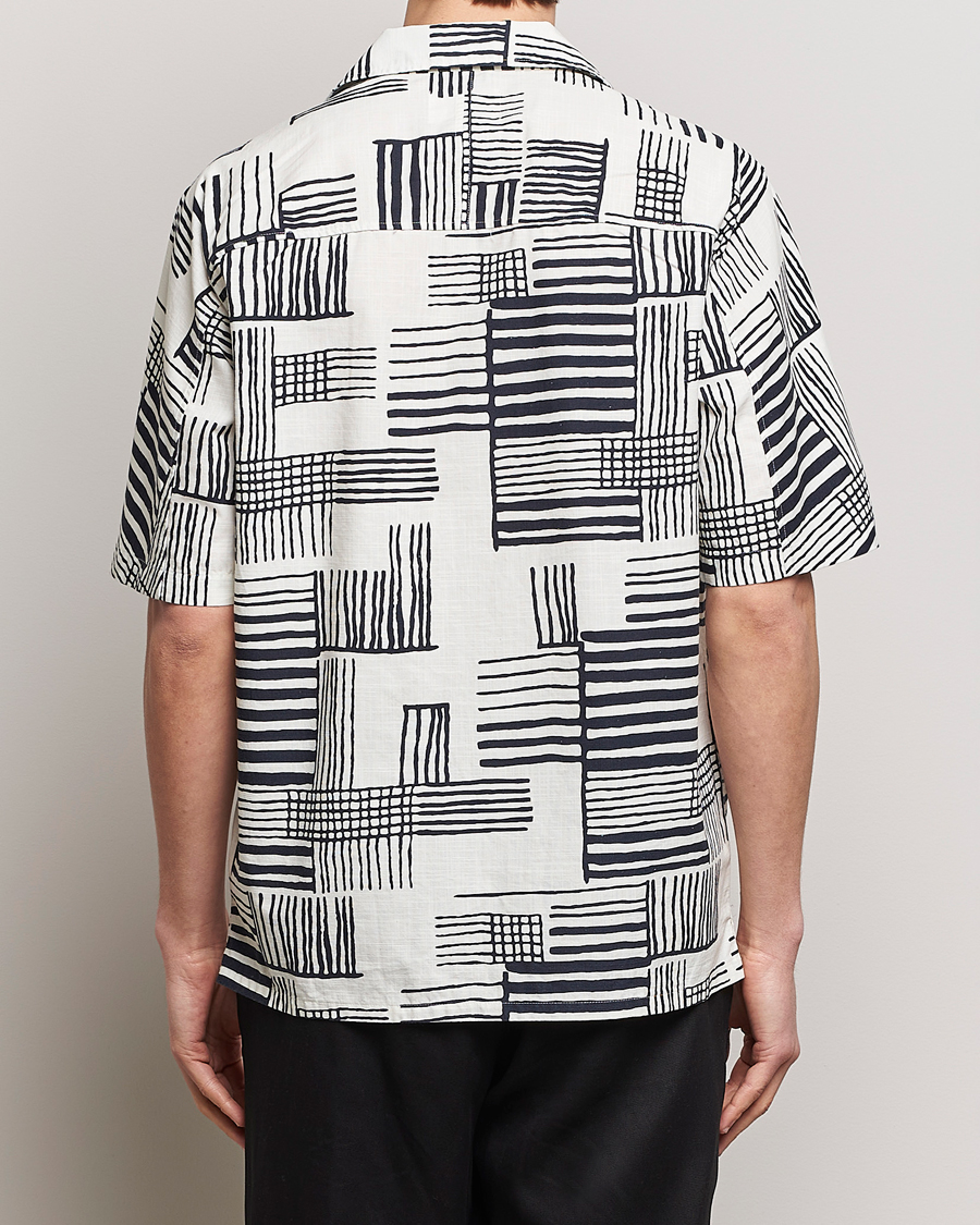 Herr | Skjortor | NN07 | Ole Printed Short Sleeve Shirt Black Multi
