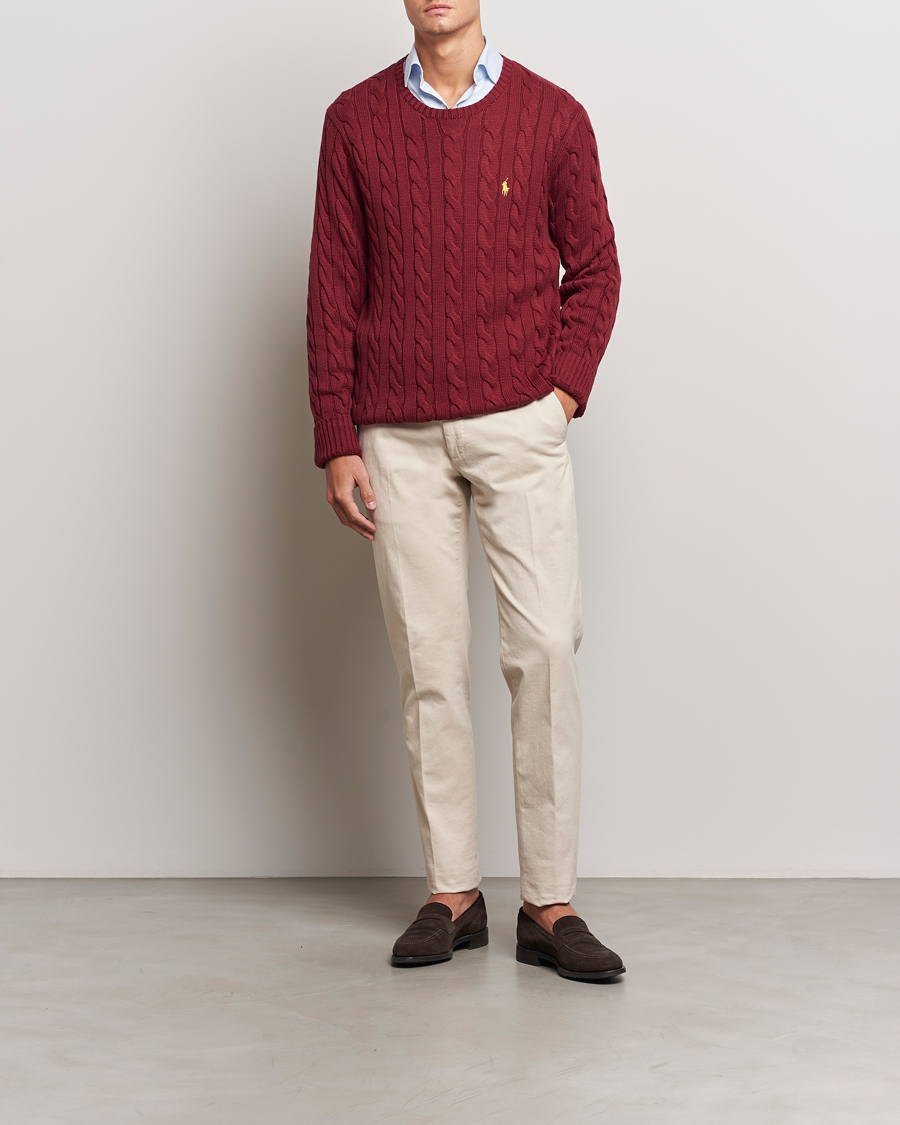 Herr | Tröjor | Polo Ralph Lauren | Cotton Cable Pullover Red Carpet