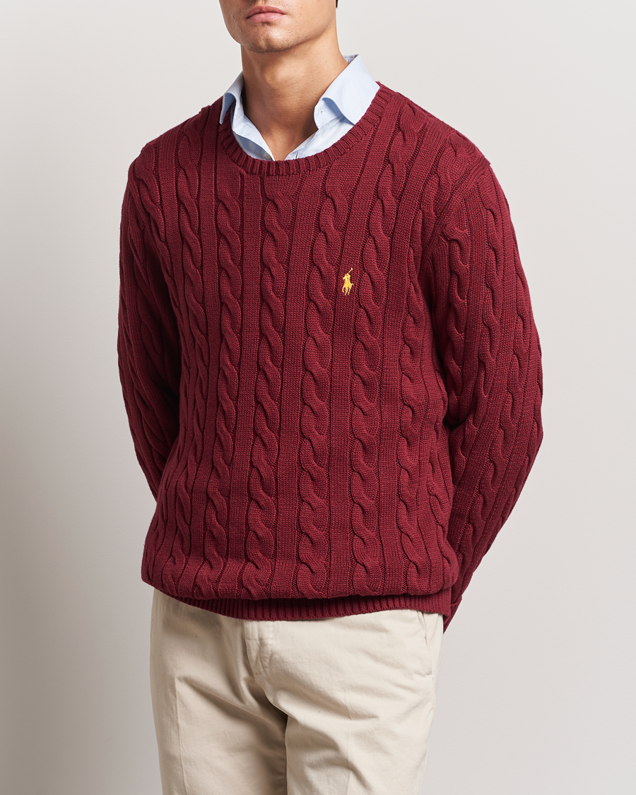 Herr | Tröjor | Polo Ralph Lauren | Cotton Cable Pullover Red Carpet