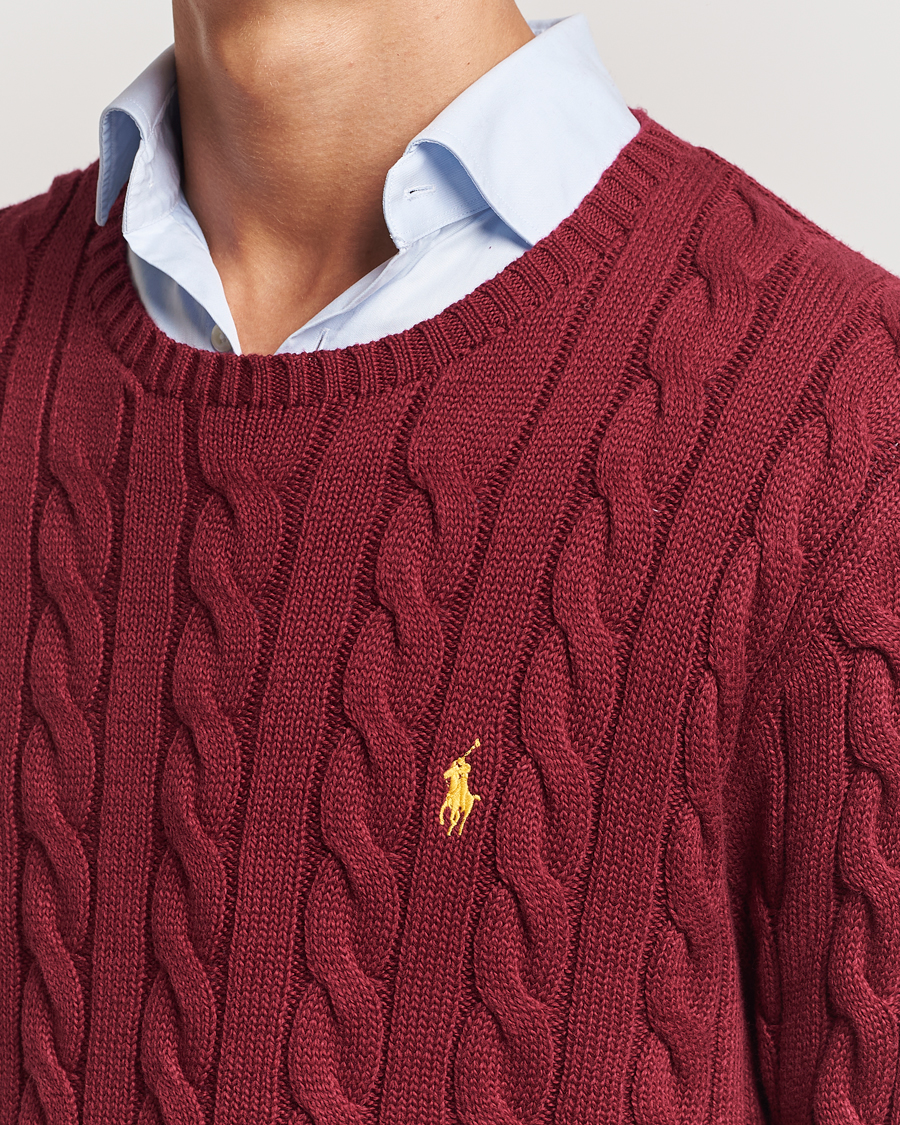 Herr | Tröjor | Polo Ralph Lauren | Cotton Cable Pullover Red Carpet