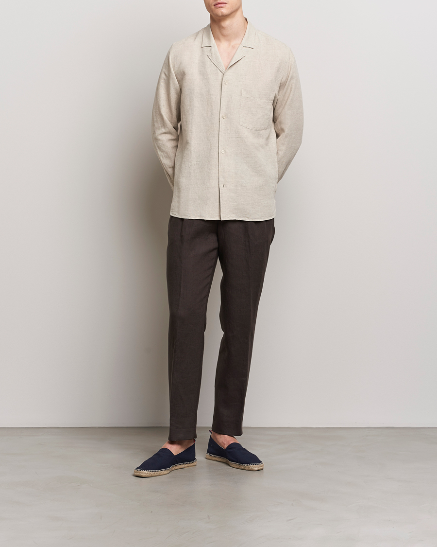 Herr | Skjortor | Oscar Jacobson | Helios Reg Shirt Beige