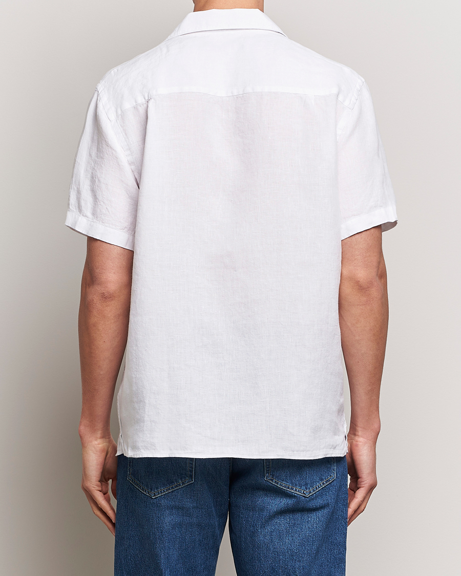 Herr | Skjortor | J.Lindeberg | Elio Linen Melange Shirt White