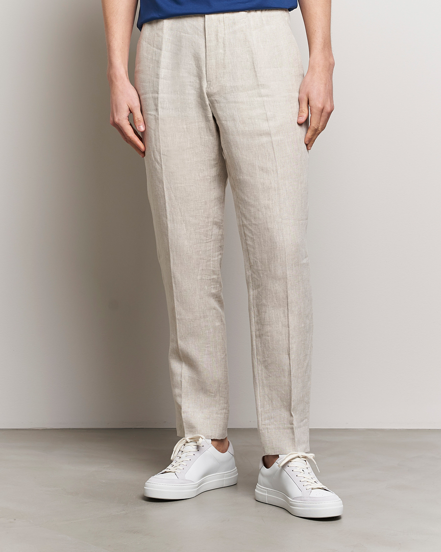 Herr | Business & Beyond | J.Lindeberg | Soren Linen Pants Safari Beige