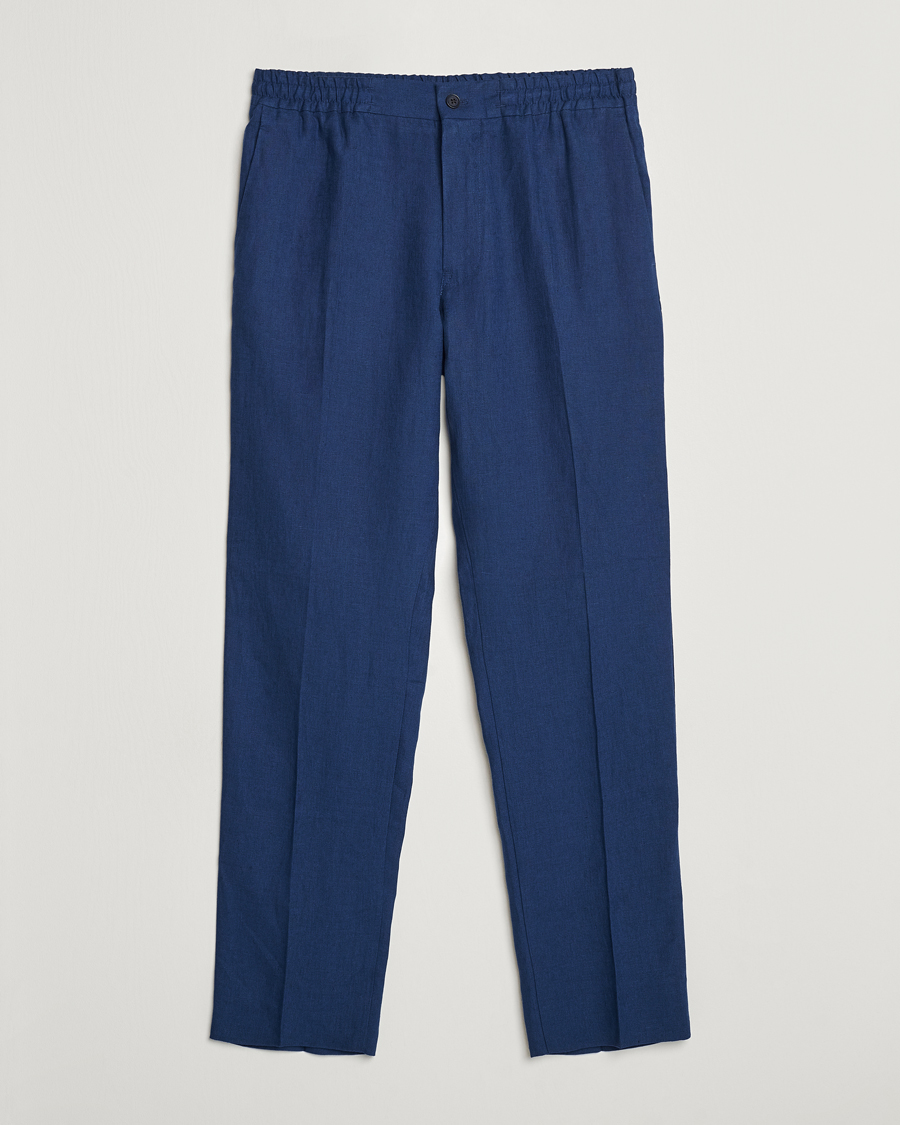 Herr | Byxor | J.Lindeberg | Soren Linen Pants Estate Blue