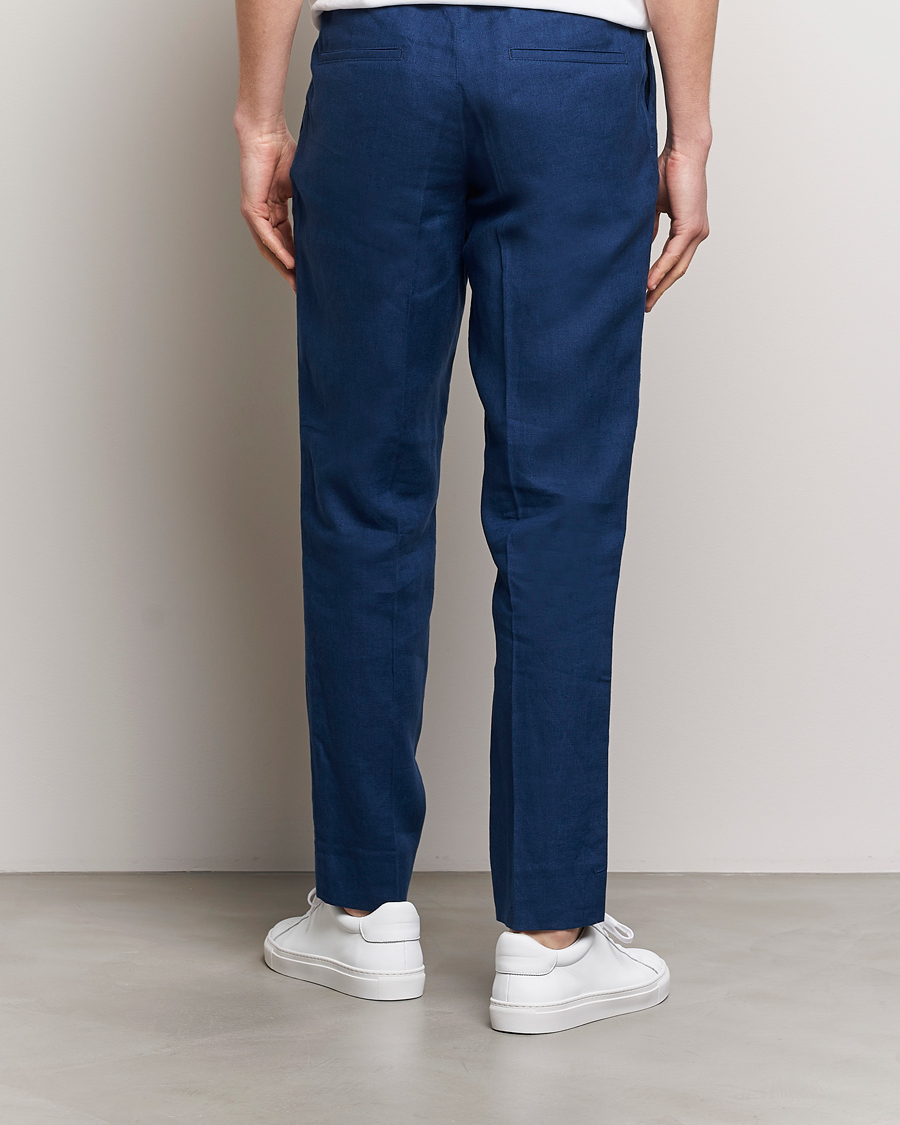 Herr | Byxor | J.Lindeberg | Soren Linen Pants Estate Blue