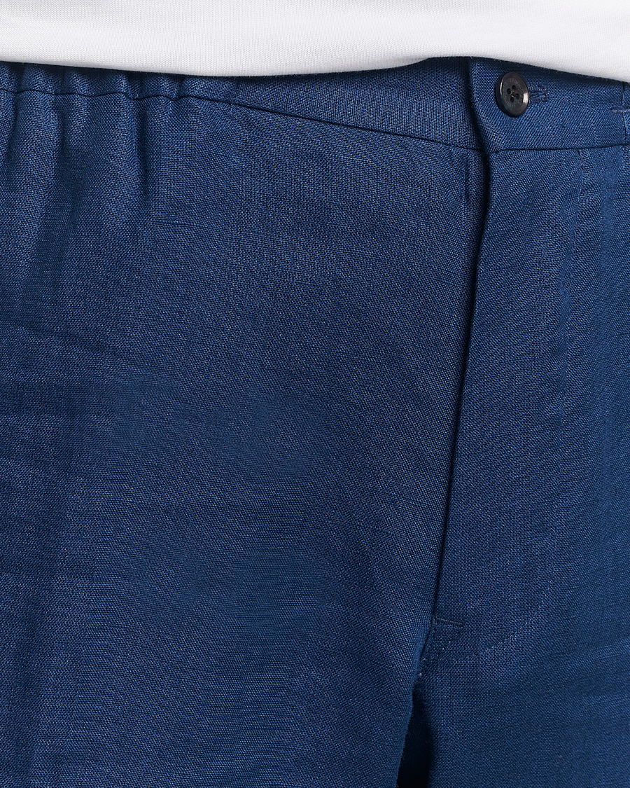 Herr | Byxor | J.Lindeberg | Soren Linen Pants Estate Blue