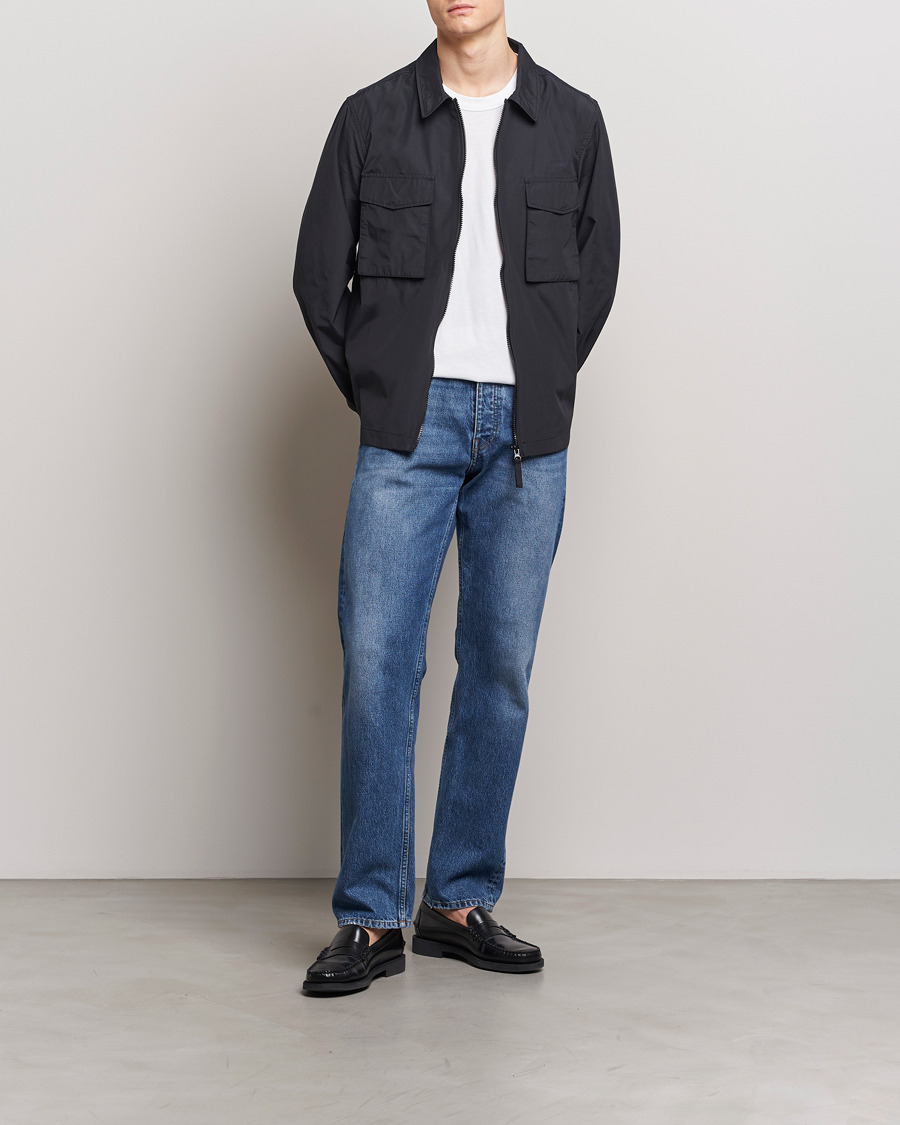 Herr | Skjortor | A Day's March | Buxton Nylon Overshirt Black
