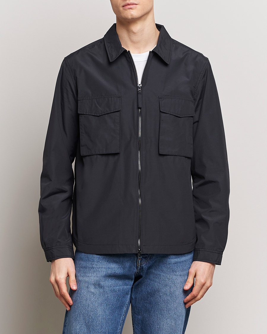 Herr | Casual | A Day's March | Buxton Nylon Overshirt Black