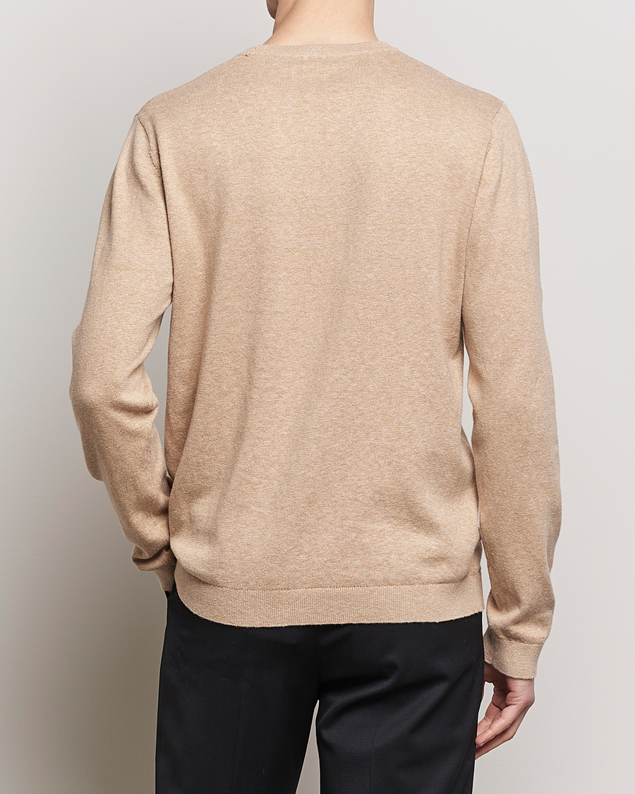 Herr | Tröjor | A Day's March | Alagon Cotton/Linen Crew Khaki