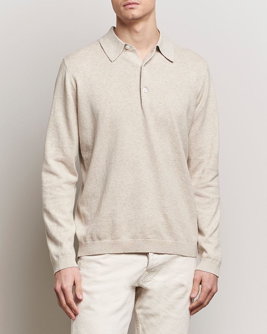 Herr |  | A Day\'s March | Ambroz Cotton/Linen Polo Sand