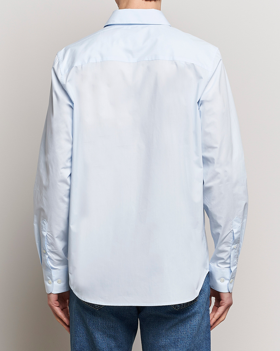 Herr | Skjortor | A Day's March | Tipton Poplin Shirt Sky Blue
