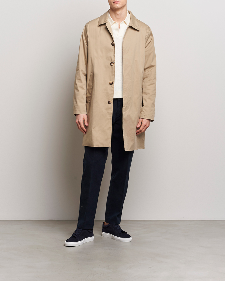 Herr | Byxor | A Day's March | Miller Cotton/Lyocell Trousers Navy