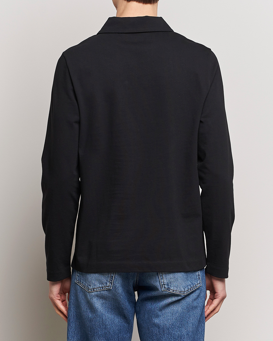 Herr | Tröjor | A Day's March | Branford Long Sleeve Polo Black