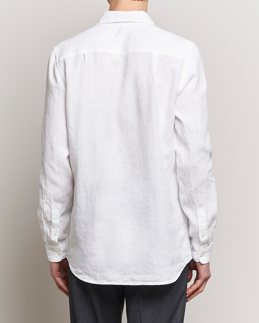 Herr | Skjortor | A Day's March | Abu Linen Shirt White