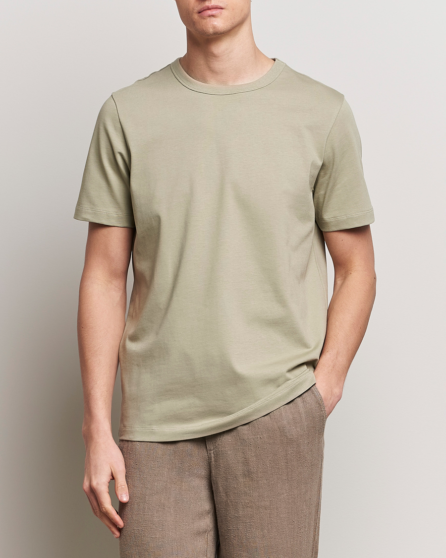 Herr | T-Shirts | A Day's March | Heavy T-Shirt Green Tea