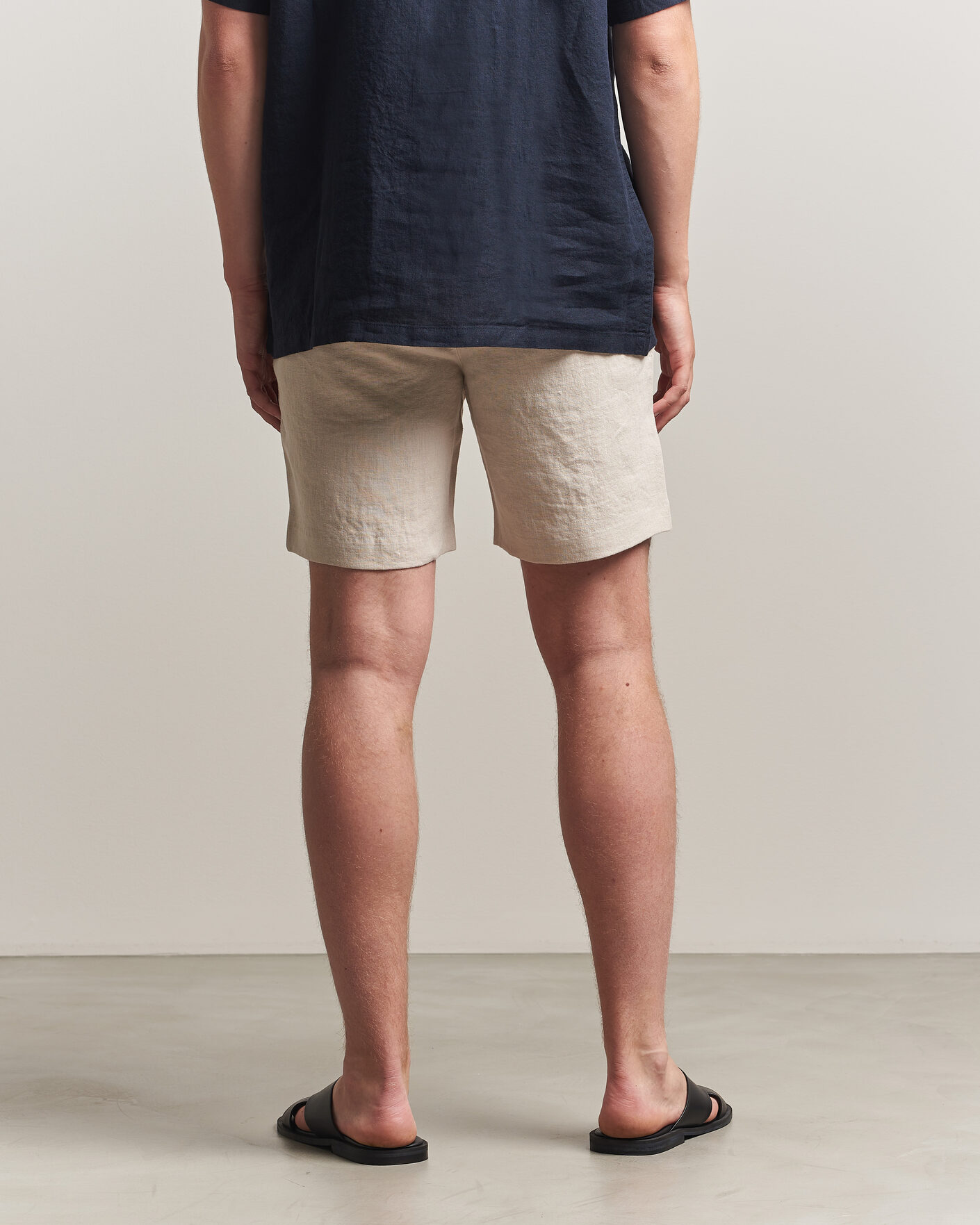 Herr | Shorts | A Day's March | Luny Linen Shorts Oyster