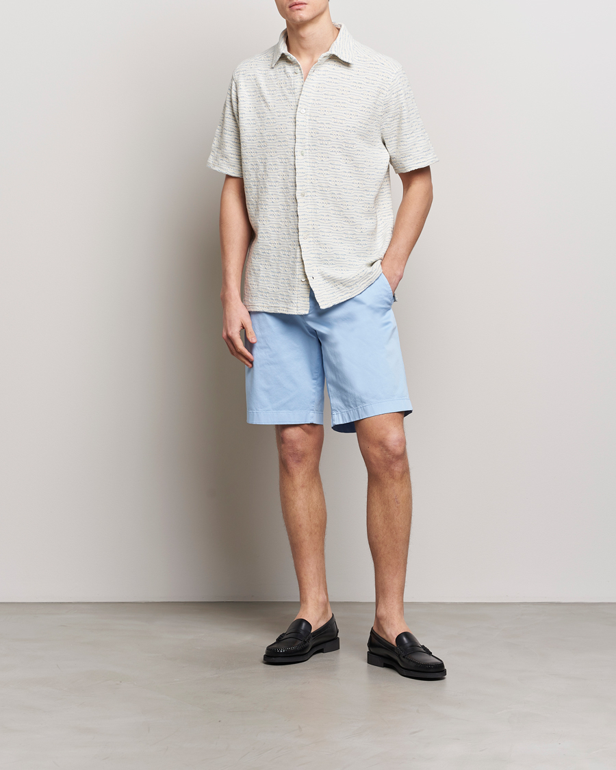 Herr | Skjortor | J.Lindeberg | Torpa Structure Shirt Chambray Blue