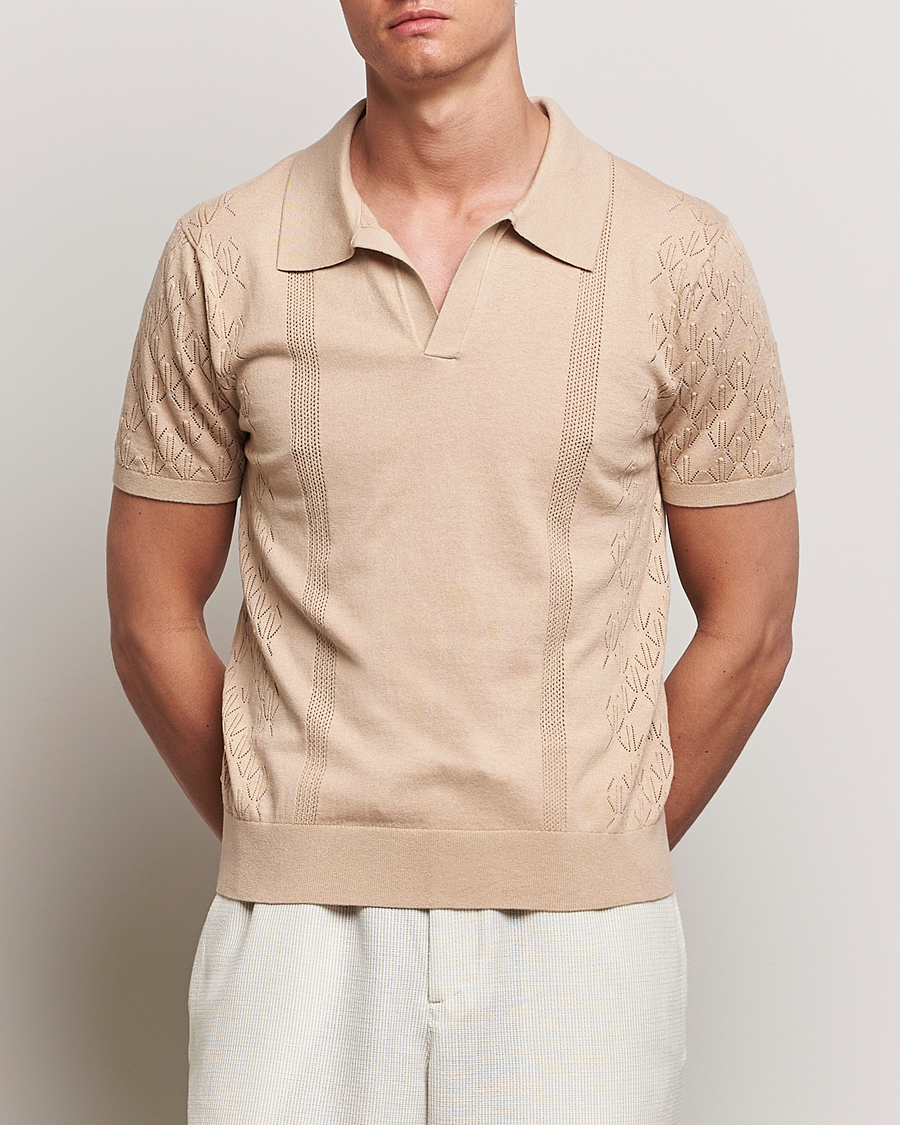 Herr | Senast inkommet | J.Lindeberg | Ringo Open Collar Safari Beige