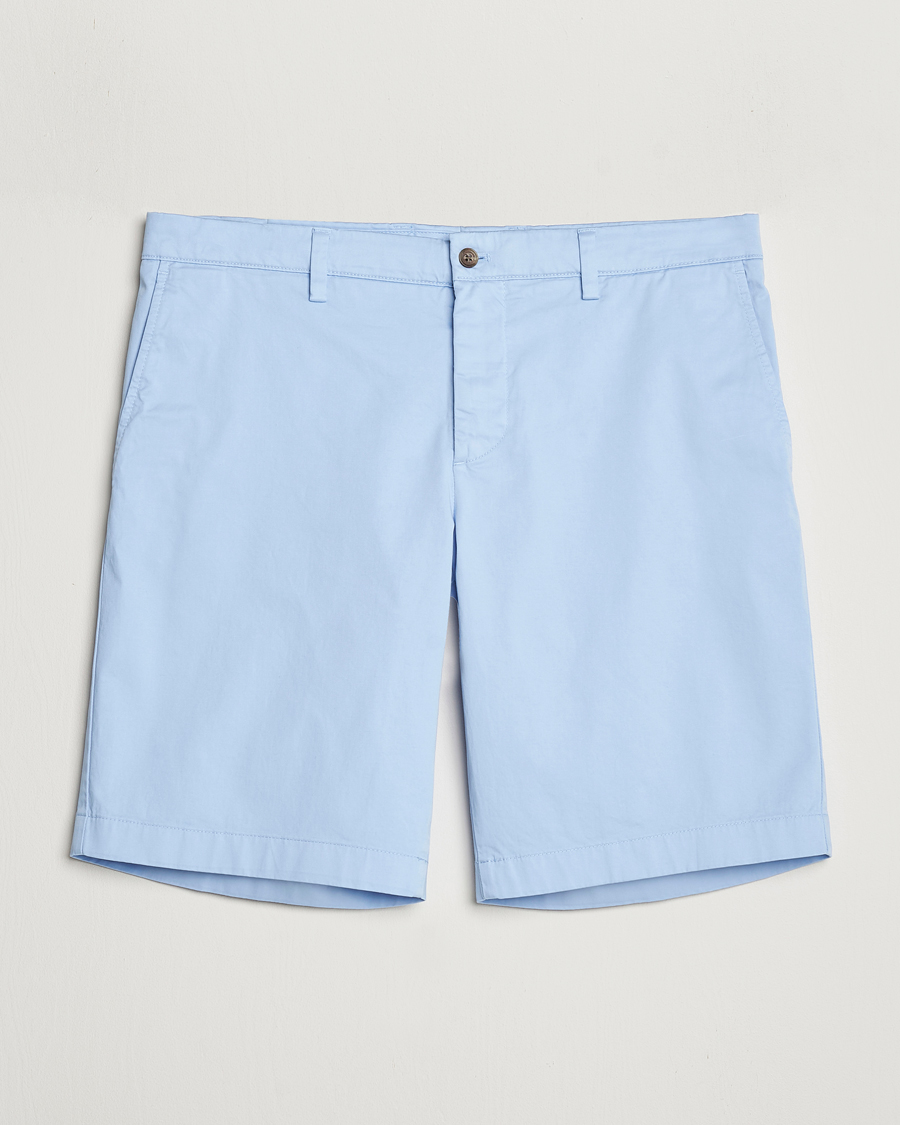 Herr | Shorts | J.Lindeberg | Nathan Cloud Satin Shorts Chambray Blue