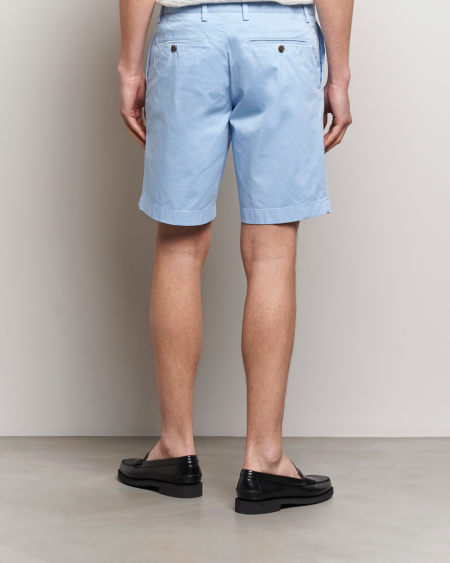 Herr | Shorts | J.Lindeberg | Nathan Cloud Satin Shorts Chambray Blue