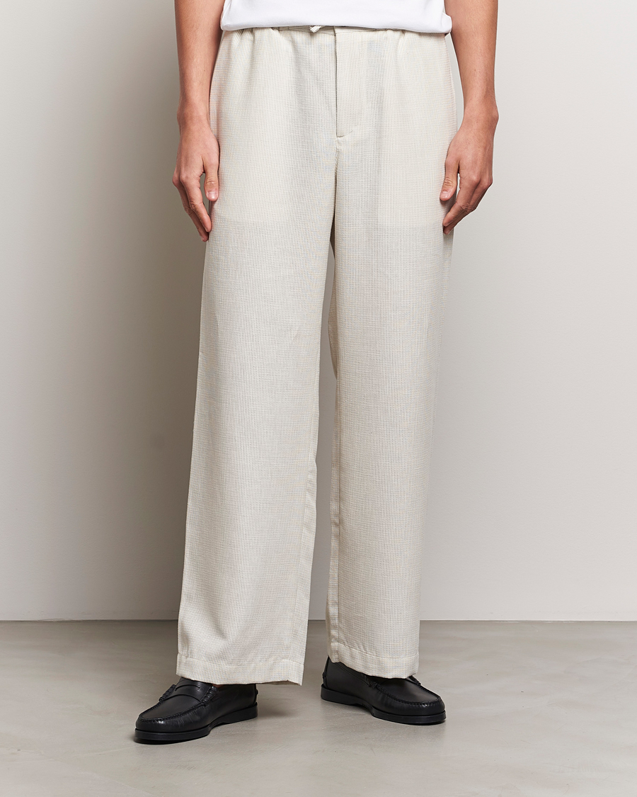 Herr | Senast inkommet | J.Lindeberg | Noah Wide Linen Pants Safari Beige