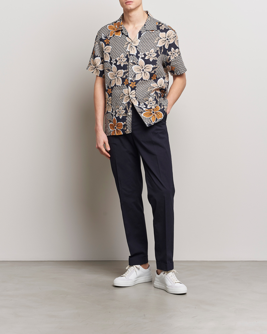 Herr | Skjortor | J.Lindeberg | Elio Linen Island Floral Shirt Island Floral Mix