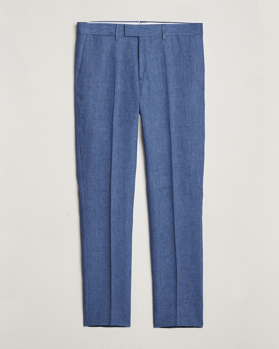 Herr | Byxor | J.Lindeberg | Grant Super Linen Pants Chambray Blue