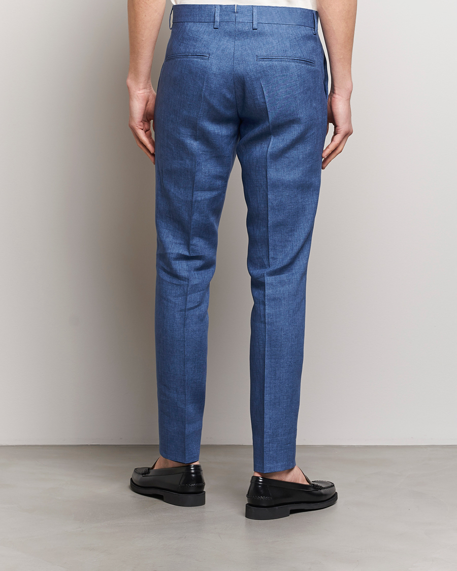 Herr | Byxor | J.Lindeberg | Grant Super Linen Pants Chambray Blue